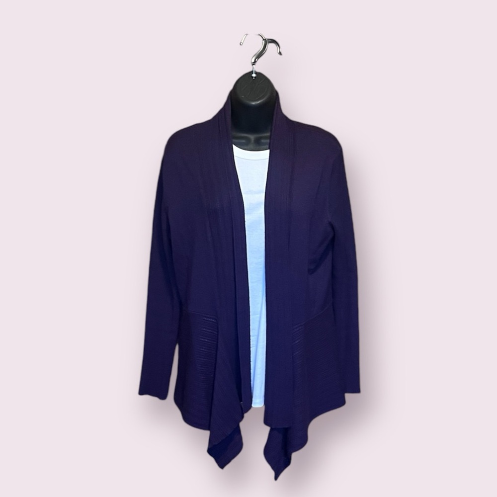 Christopher and Banks Purple Cardigan Size Medium